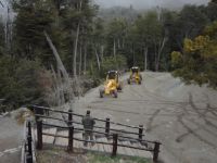Se retomaron las tareas de mantenimiento del camino al cerro Tronador