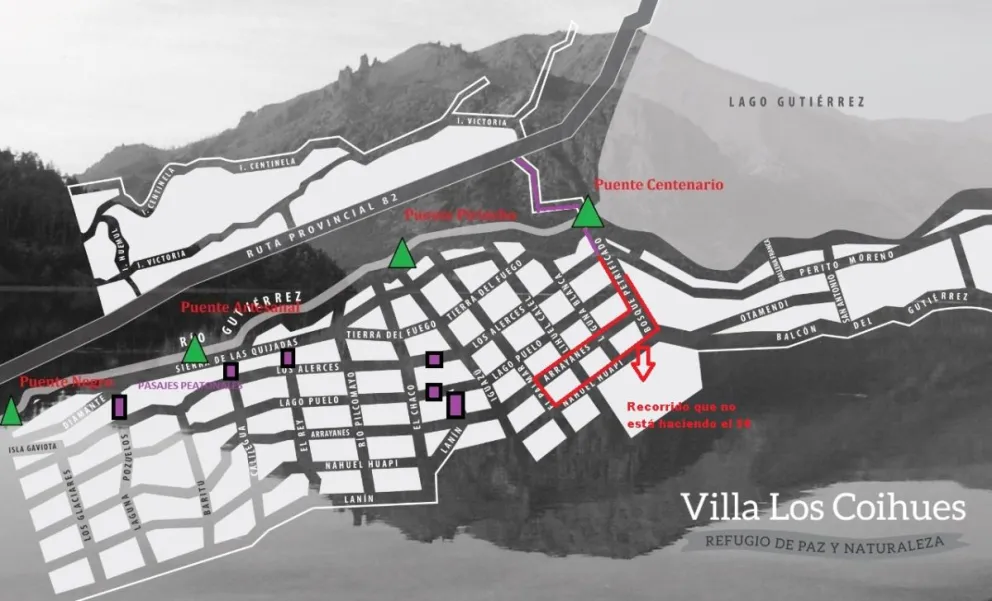 Malestar de vecinos de Los Coihues por el incumplimiento del recorrido de la línea 50