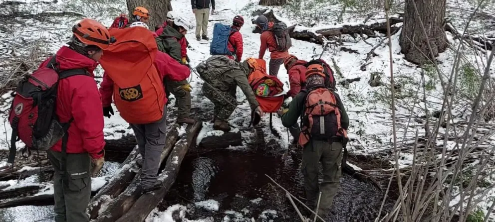Rescataron a un joven accidentado en Frey que no había realizado el registro de trekking