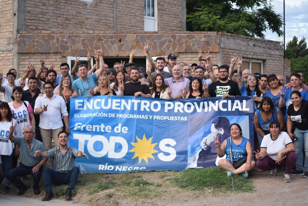 El Frente de Todos rionegrino llamó a ser la alternativa a las "expresiones de la derecha"