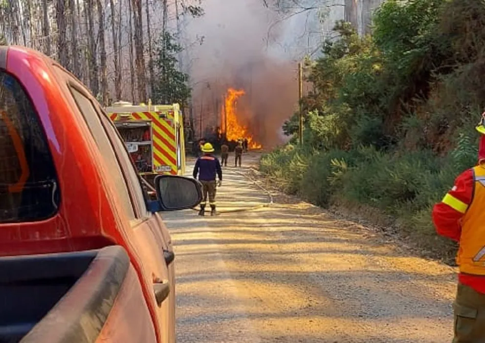Incendio en Chile: preocupación por la llegada del humo a Bariloche