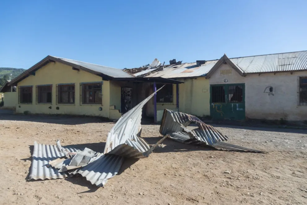 Se incendió parte de la escuela taller Angelelli