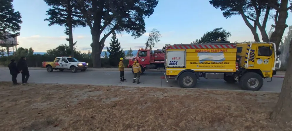 Un incendio en un predio del Tren Patagónico generó preocupación