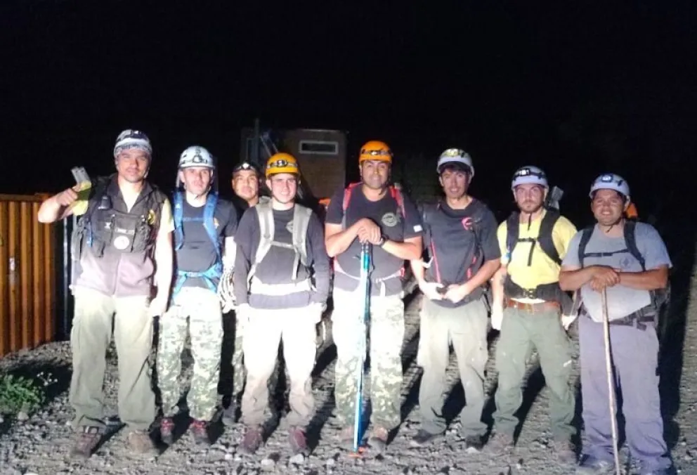 Debieron rescatar a un turista brasilero que se accidentó haciendo rapel