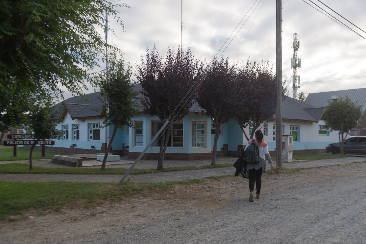 Jones Huala pasó la noche detenido en la comisaría de Dina Huapi