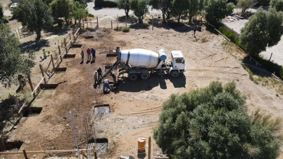 Continúan los avances en la obra del Gimnasio Municipal Nº5