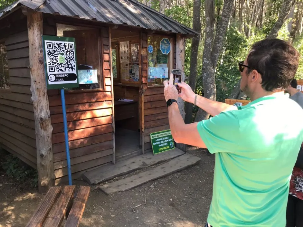 El Código QR llega a los carteles del Parque Municipal Llao Llao