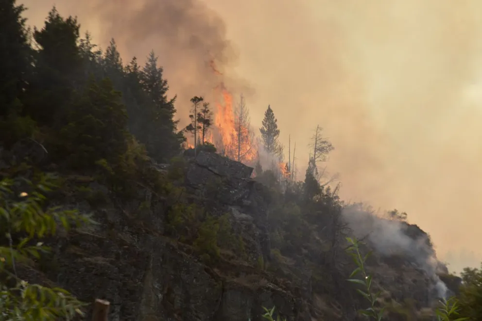 Detuvieron a una persona por el incendio en El Bolsón