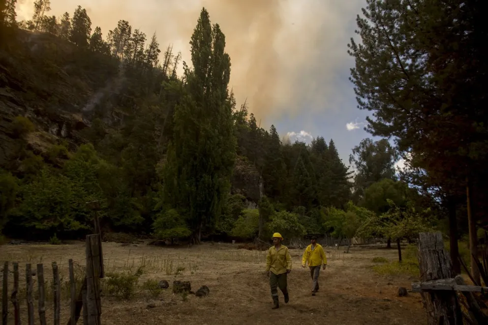 La lluvia trajo alivio en el combate del incendio 
