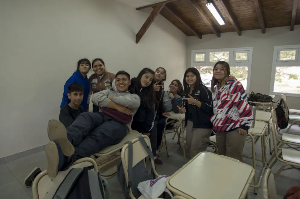 Al CER de Pilca Viejo asisten 65 alumnos, 34 viven en la residencia. Foto: Marcelo Martínez