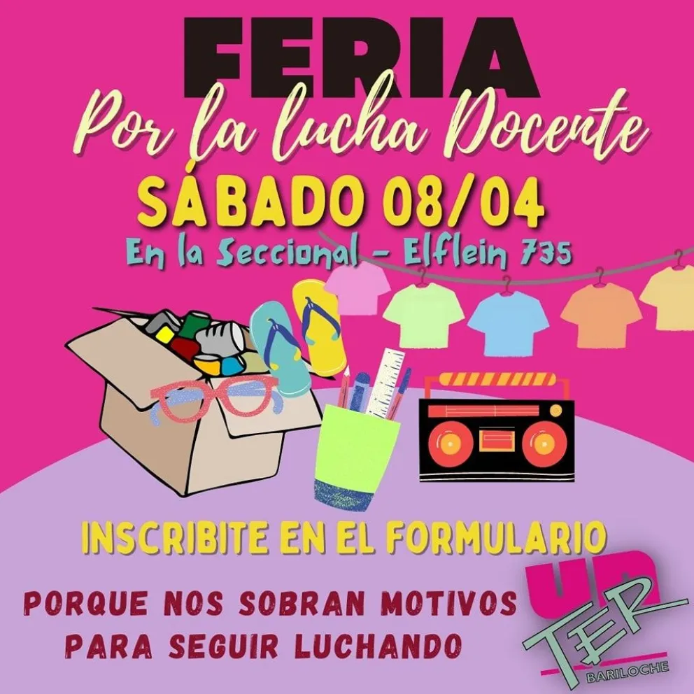 Feria por la lucha docente