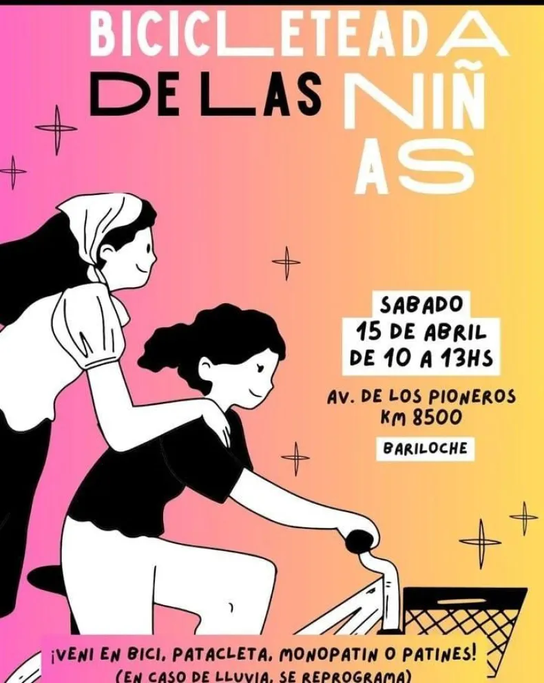 Se viene la Bicicleteada de las niñas en Bariloche
