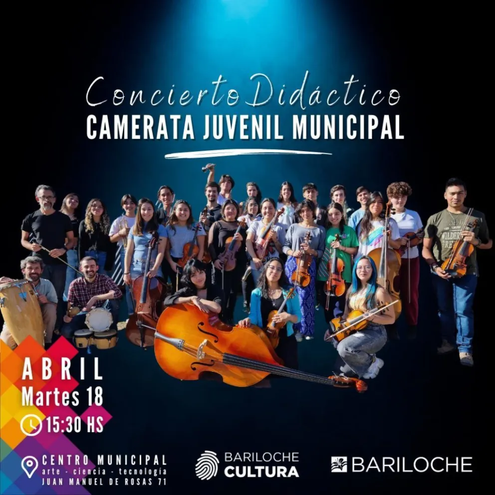 La Camerata Juvenil brindará un concierto didáctico gratuito 