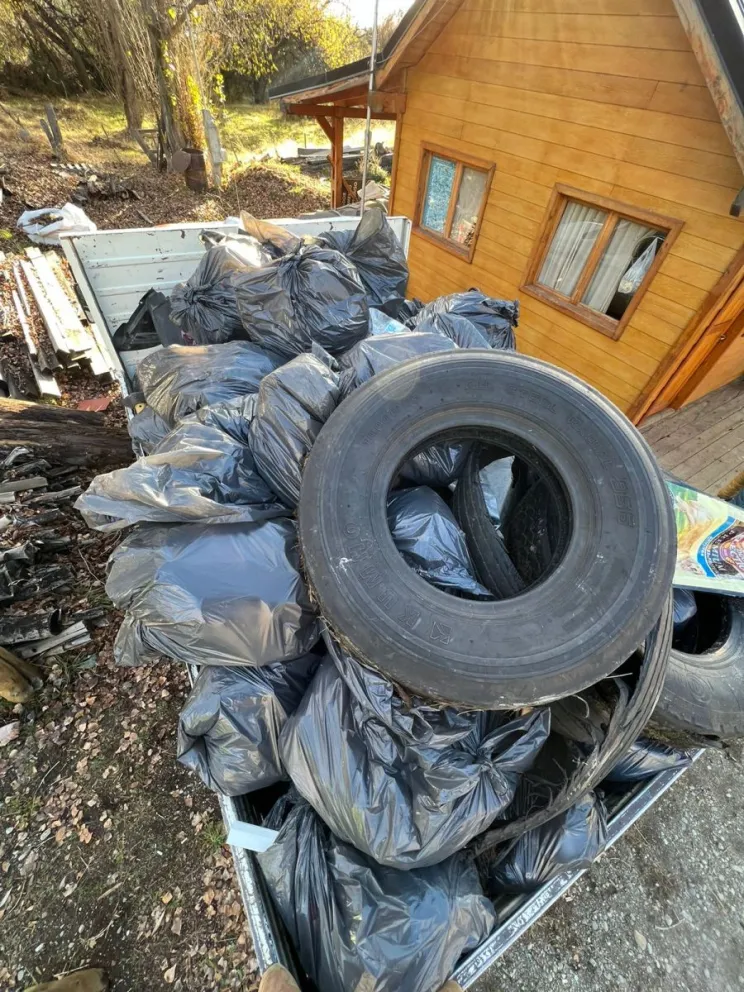 Realizaron una jornada de limpieza en el río Limay