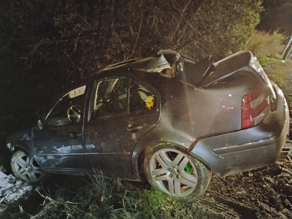 Un joven protagonizó un vuelco en avenida Pioneros