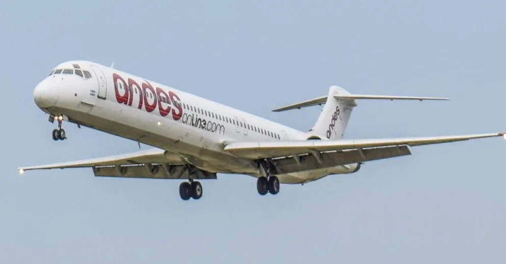 Después de tres años, volvió a operar la aerolínea Andes